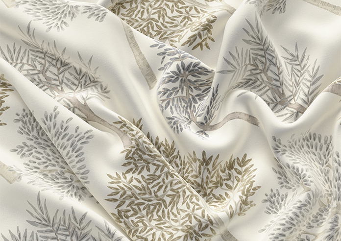 Coppice Faux Silk, Bronze - Motorised Roman Blind - Image 4